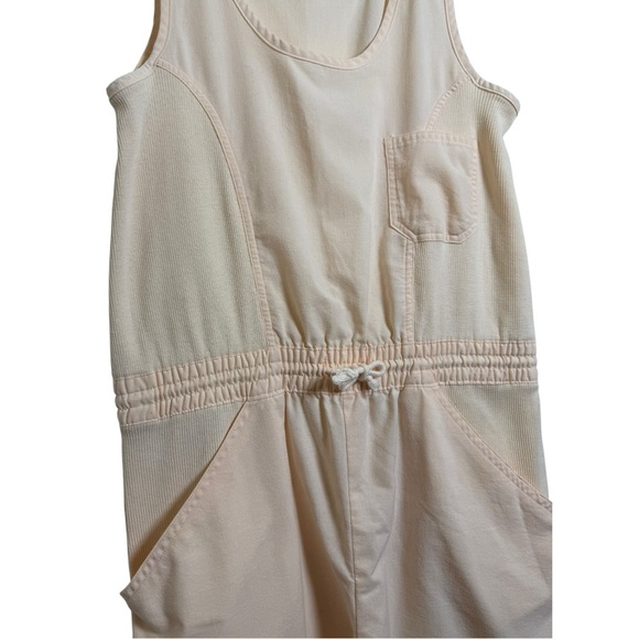 Vintage 90s Utility Jumpsuit Size Medium Sleeveless Drawstring Casual - Picture 2 of 7